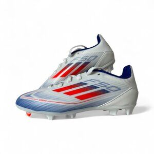 Adidas F50 League FG Kids Size 3 Soccer Cleats White Red Blue  NIB